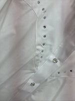 New Women’s White Horse White Gem Long Sleeve Pearl Snap 2XL GG-90