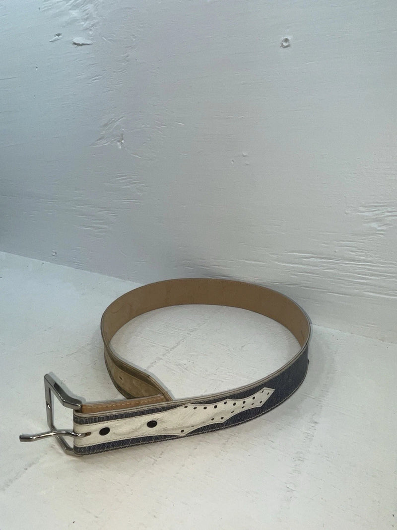 New Blue Genuine Leather 32” Belt #7330 JJ-148
