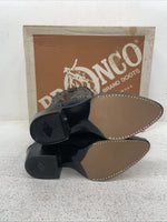 New Youth Black Bronco Cowboy Boots. B 1990 3.5 3 1/2 D. 24-139