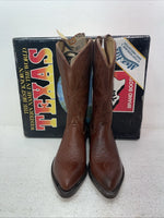 New Men’s Brown Texas Brand Cowboy Boots. 7864 8 D. 1-94