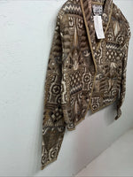 New Women’s Brown Crazy Cowgirl Pullover Jacket #CCJ-21 XL UU-3