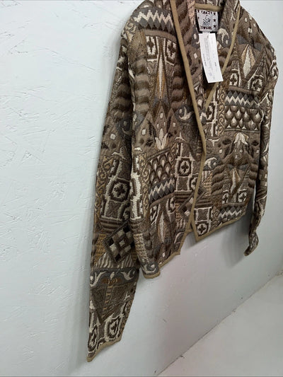 New Women’s Brown Crazy Cowgirl Pullover Jacket #CCJ-21 XL UU-3