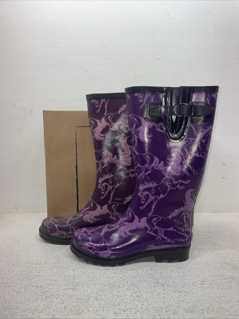 New Kids Purple Smoky Mountain Rubber Boots. 6761 7 M. 22-118