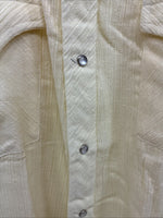 New Men’s Stockman Yellow Long Sleeve Pearl Snap 16 X 34 Large CC-18