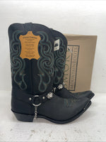 New Men’s Black Smoky Mountain Cowboy Boots. 6351 11 D. 8-80
