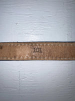 New Black Genuine Leather Tooled 28” Belt #101 Z-132