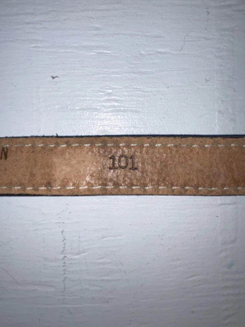 New Black Genuine Leather Tooled 28” Belt #101 Z-132