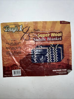 New Tough 1 Blue Super Wool Saddle Pad Blanket 34x36 #35-8050 Pad-31
