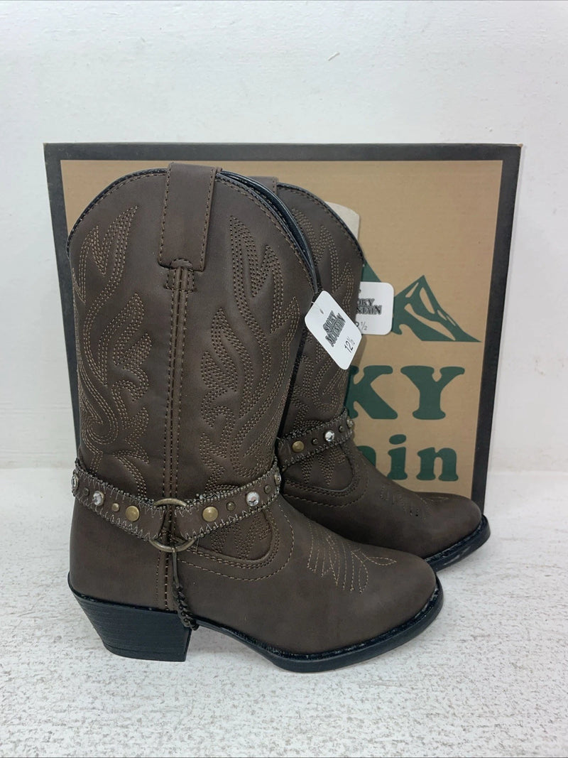 New Kids Brown Smoky Mountain Cowboy Boots. 1177 C 12.5 12 1/2. 23-12