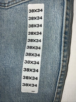 New Men’s Wrangler Light Wash Original Fit Denim Jeans. 38x34 Q-12