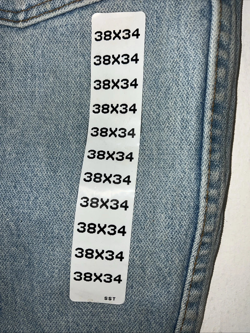 New Men’s Wrangler Light Wash Original Fit Denim Jeans. 38x34 Q-12