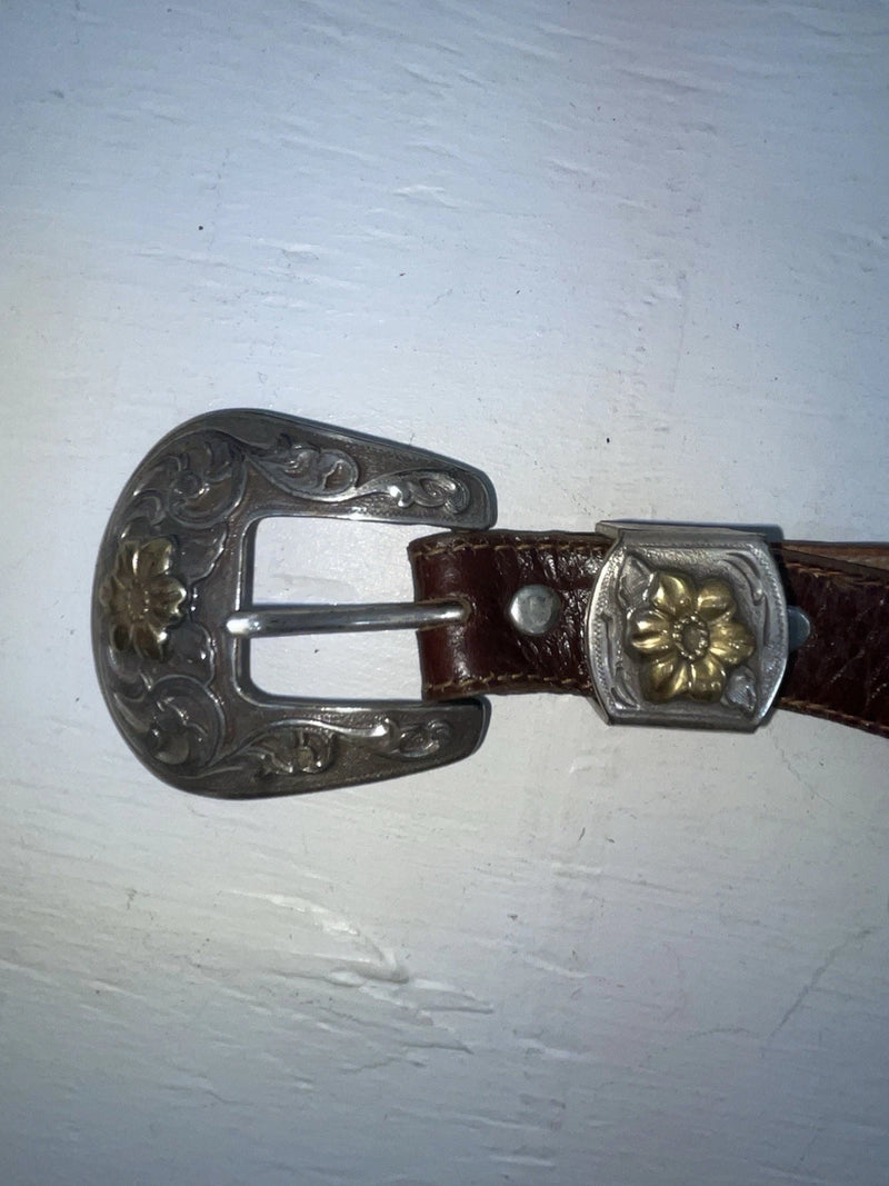 New Brown Genuine Leather Wrangler 28” Belt #4820 JJ-106
