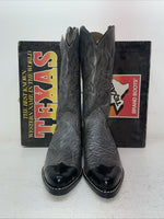 New Men’s Gray Texas Brand Cowboy Boots. 1082 9 D. 4-26