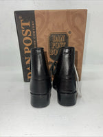 New Infant Black Ostrich Print Lace Up Dan Post Cowboy Boots. 6 D. 24-4