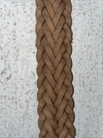 New Brown Genuine Leather Chambers Braided 35” Belt Z-11