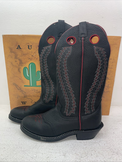 New Men’s Black Laredo Cowboy Boots. 62010 8.5 8 1/2 E W. 3-135