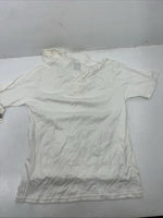 New Women’s White Millers Short Sleeve Polo Shirt. Large G-58