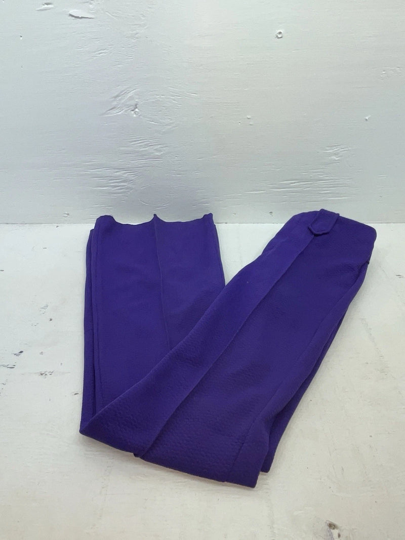 New Vintage Purple Panhandle Slim Polyester Pants #1075 VV-98