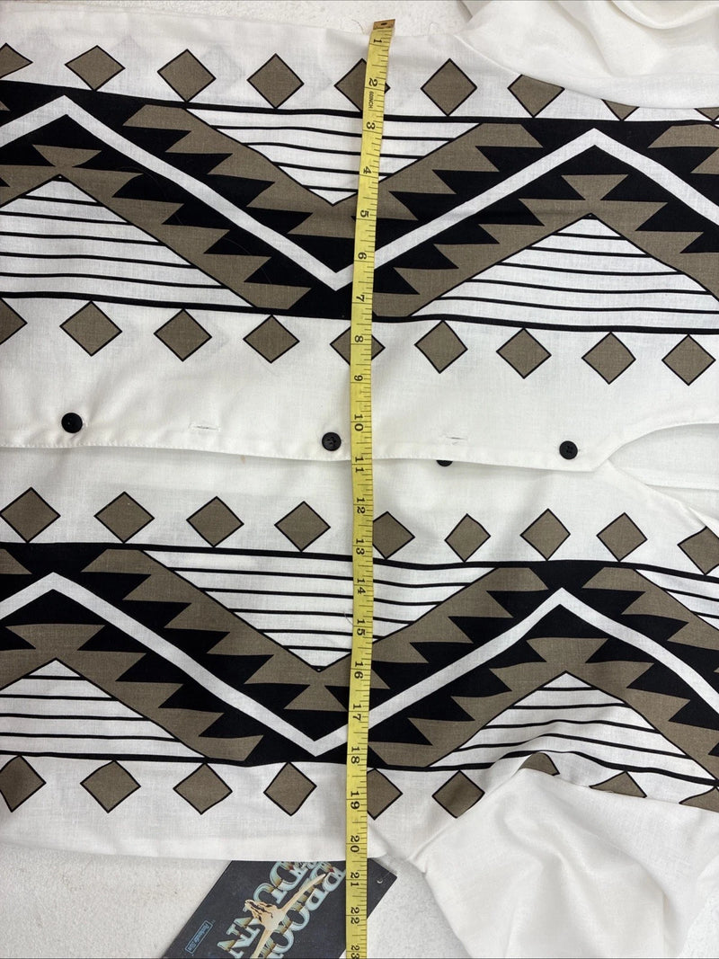 New Women’s Brooks & Dunn Tan Designed Long Sleeve Button Up XS MM-114