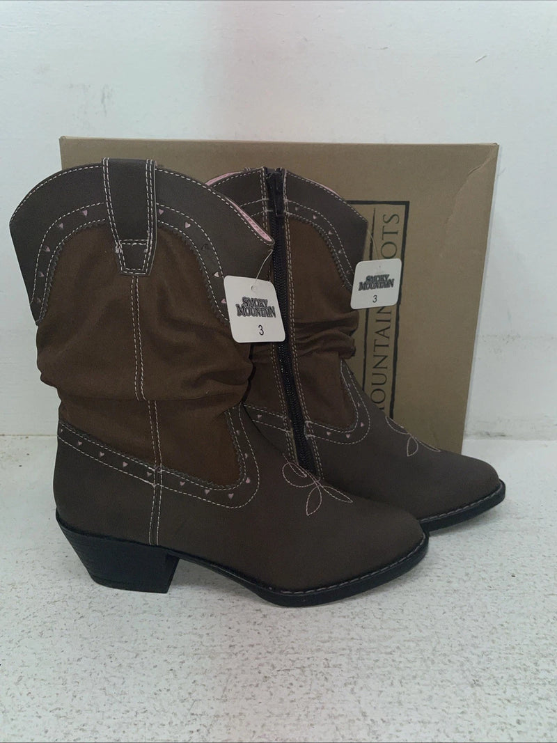New Youth Brown Smoky Mountain Cowboy Boots. 1122 C 3. 22-104