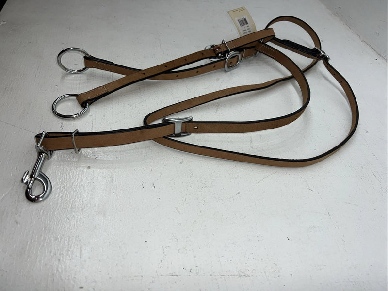 New Royal King Light Oil Brown Leather Running Martingale #53-4275 BB-46
