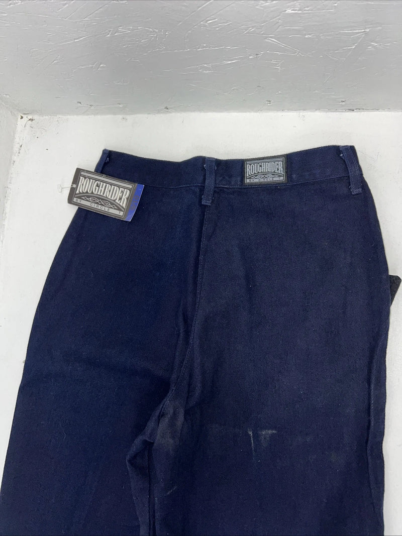 New Women’s Navy Roughrider Slim Fit Denim Jeans No Back Pockets. 9/10x36 L-6