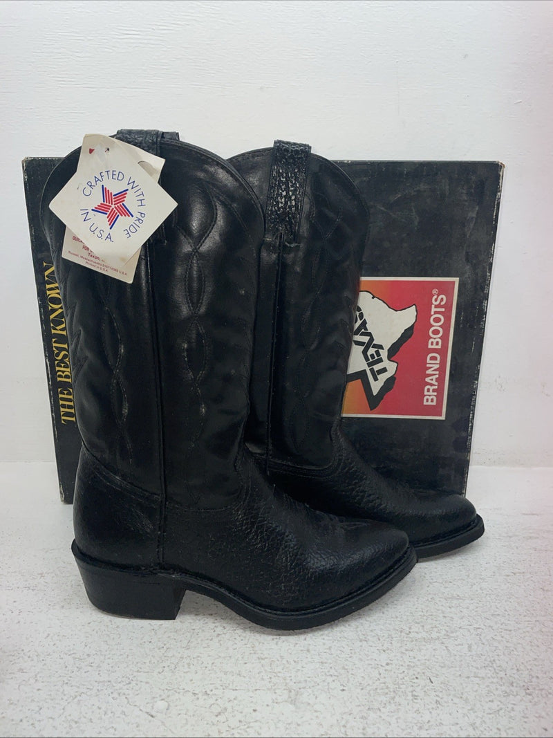 New Men’s Black Texas Brand Cowboy Boots. 8040 8 E E. 1-103