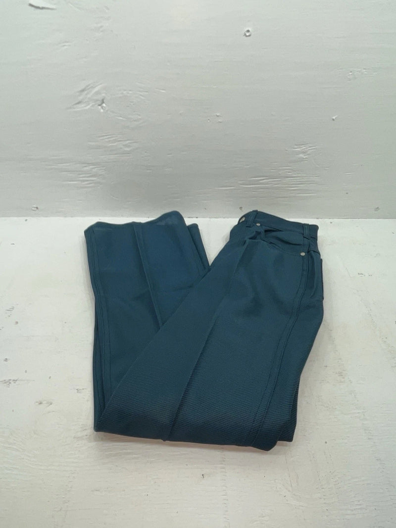 New Vintage Blue Polyester Pants #2624 3A-10