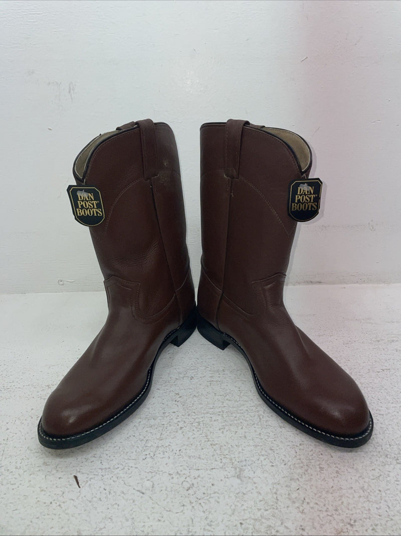 New Men’s Brown Dan Post Cowboy Boots. 26589 7.5 7 1/2 E W. 1-68