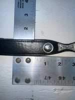 New Black Genuine Leather Nocona Silver Pendent 22” Belt #N4412001 NN-93