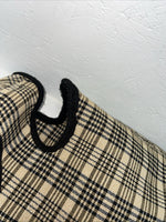 New Brown Plaid Turnout Horse Neck Hood PP-22