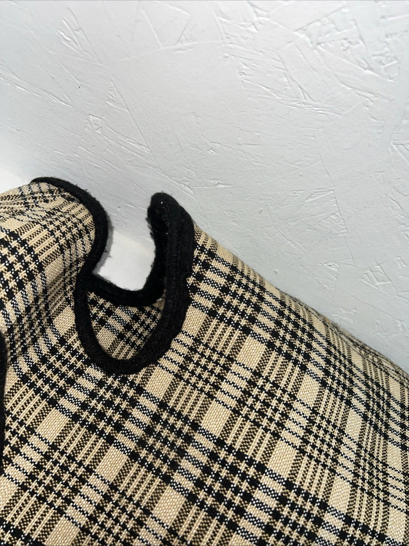 New Brown Plaid Turnout Horse Neck Hood PP-22