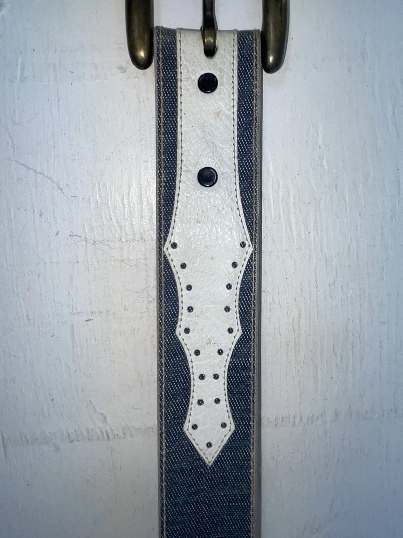 New Blue Genuine Leather 32” Belt #7330 JJ-97