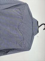 New Women’s Dickson Jenkins Blue Checker Long Sleeve Pearl Snap Size 34 GG-5
