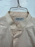 New Wayne Scott Tan Long Sleeve Button Up English Shirt XL X-78