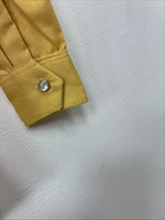 New Kids Karman Yellow Designed Long Sleeve Pearl Snap Size 6 YY-48