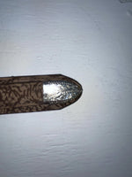 New Brown Genuine Leather Nocona Textured 34” Belt #182 JJ-22