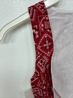 New Kids Kiddie Korral Red Western Design Sleeveless Vest Size Small YY-34