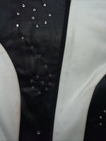 New Women’s 1849 Authentic Ranchwear Black White Short Show Jacket XS WW-12
