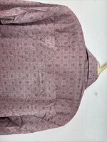 New Women’s Tem Tex Pink Deigned Long Sleeve Pearl Snap 14.5 II-5