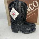 New Children’s Black Bronco Cowboy Boots. C1942 11 D. 24-97