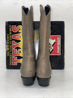 New Women’s Gray Texas Brand Cowboy Boots. 4952 8 M. 16-73