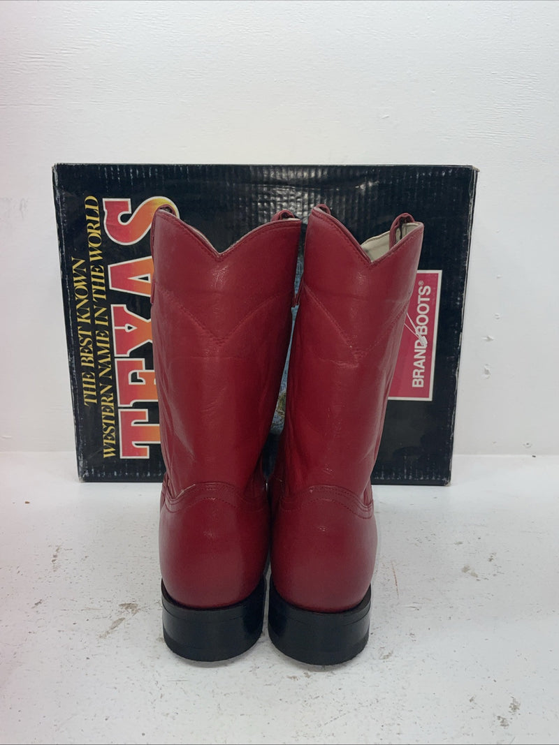  New Men’s Red Texas Brand Cowboy Boots. 8803 10.5 10 1/2 D. 8-42