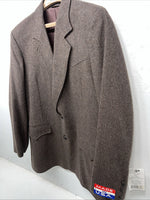 New Men’s Pioneer Wear Brown Suit Jacket 44L #12527 X-605