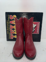  New Men’s Red Texas Brand Cowboy Boots. 8803 10.5 10 1/2 D. 8-42