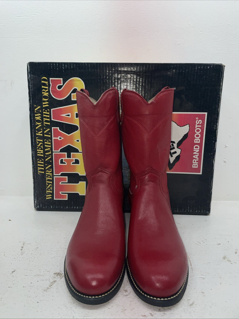  New Men’s Red Texas Brand Cowboy Boots. 8803 10.5 10 1/2 D. 8-42