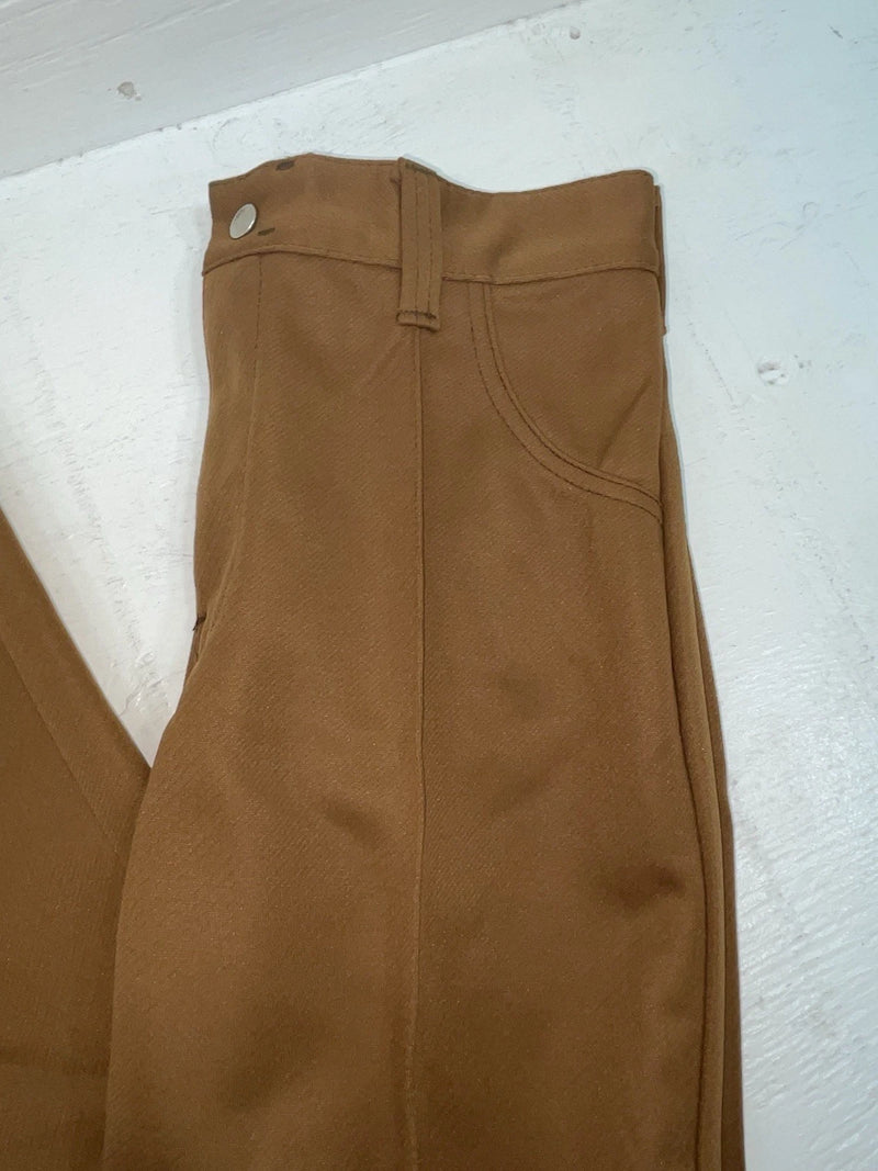 New Vintage Brown Polyester Pants 3A-51 