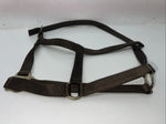 New Brown Nylon Full Horse Halter Gold Buckles NN-600