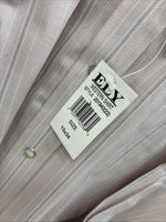 New Men’s ELY Cattleman Off White Long Sleeve Pearl Snap 15 X 34 Medium E-46