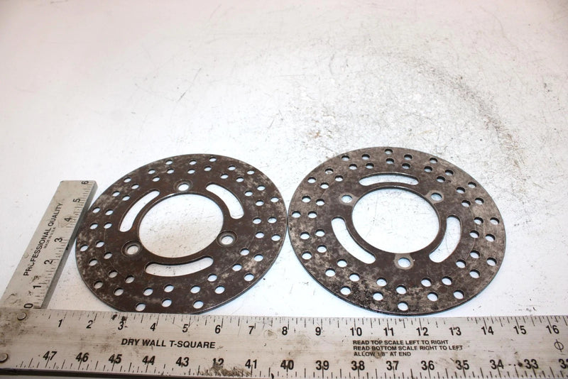 1994 Kawasaki Bayou 300 4x4 Oem Front Brake Rotor Disc Pair 41080-1216 AK18